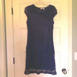 GUC Navy cotton lace dress with polyester lining